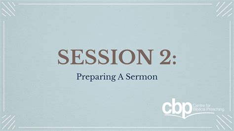 2 How To Prepare A Sermon Logos Sermons