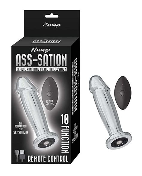 ASS SATION REMOTE VIBRATING METAL ANAL ECSTASY SILVER Chute Store