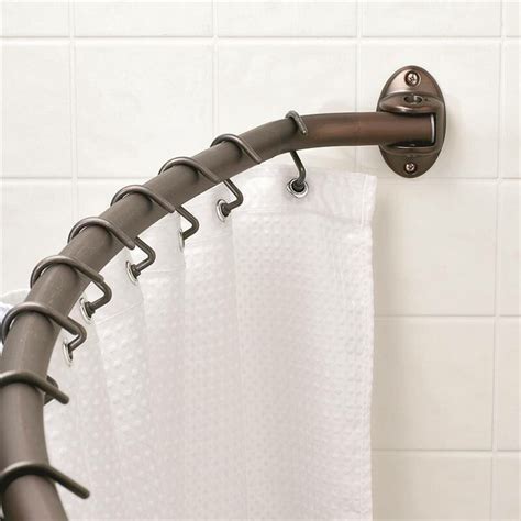 Zenith 72 Adjustable Curved Fixed Shower Curtain Rod Reviews Wayfair