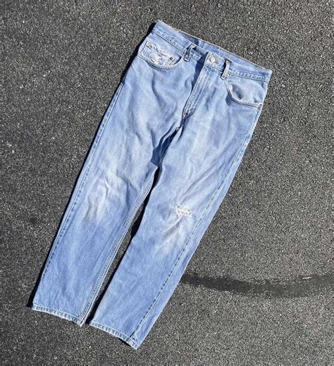 Levi S Vintage 90s Light Wash Levis 505 Distressed Gem