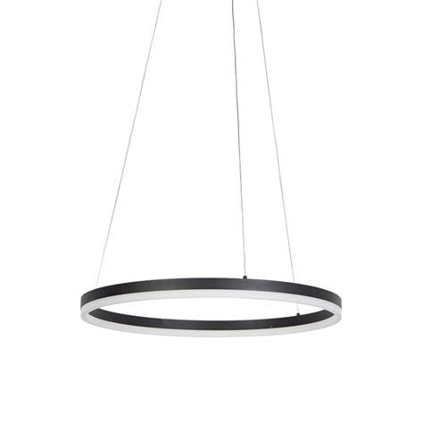 Design Hanglamp Zwart 60 Cm Incl LED 3 Staps Dimbaar Anello AllesLicht