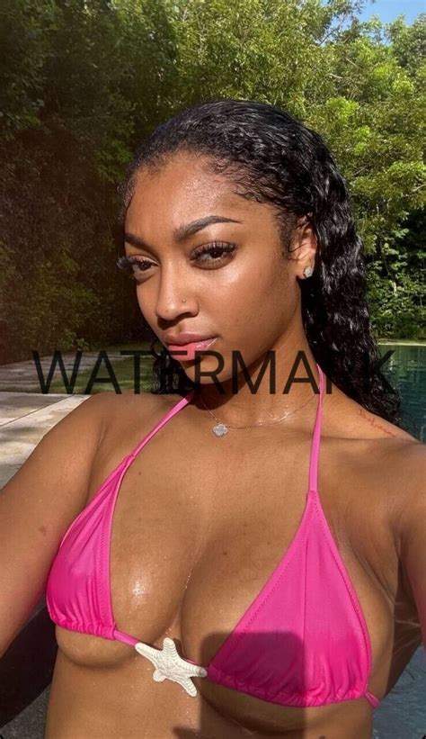 Angel Reese X Photo Sexy Pink Bikini Chicago Sky WNBA Selfie EBay