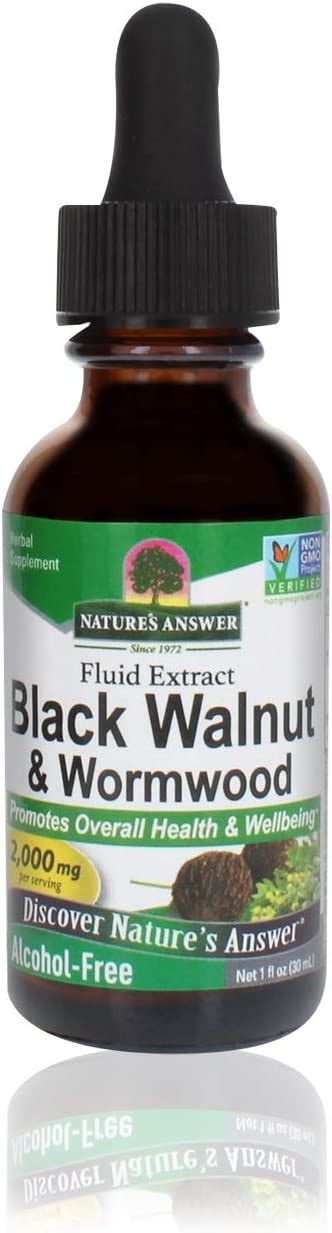 Natures Answer Black Walnut And Wormwood 1 Oz 30ml 200mg