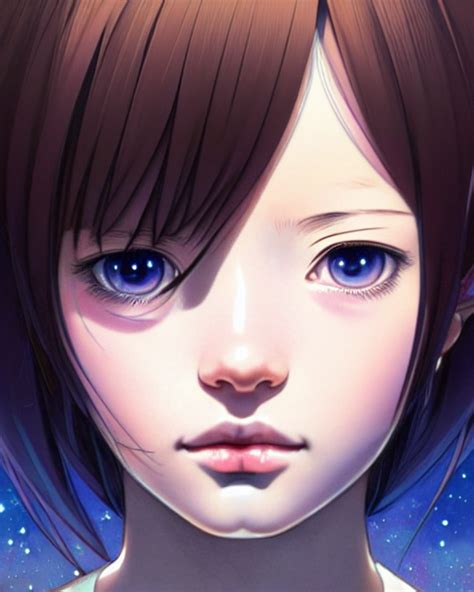 KREA AI Portrait Anime As Mackenzie Foy Interstellar Girl