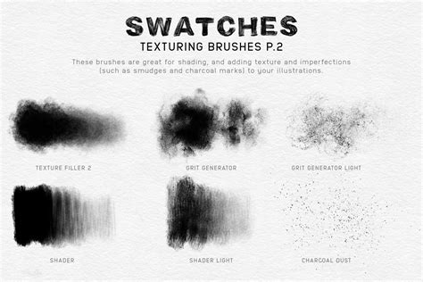 Charcoal Procreate Brushes Design Cuts