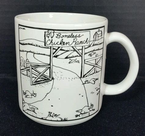 Vintage Far Side Gary Larson Mug Boneless Chicken Ranch 1983 1832373363