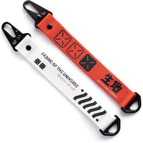 Fabric Of The Universe Techwear Cyberpunk Graphic Keychain Hang Tag In