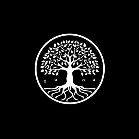 Tree Of Life Minimalist And Flat Logo Vector Illustration