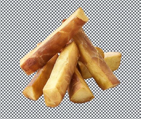 Premium PSD Crispy Fried Cassava Isolated On Transparent Background