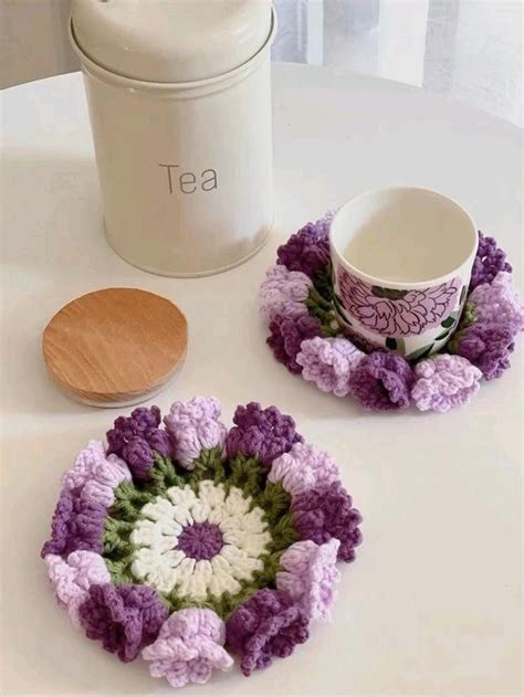 Flower Pot Coaster Set Free Crochet Pattern Artofit