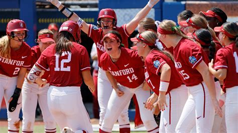 Jennings Has Game Winning Double Oklahoma Tops Stanford Reaches Women’s College World Series