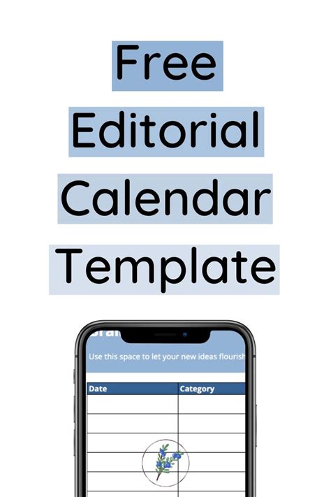 Free Editorial Calendar Template | Editorial calendar template ...