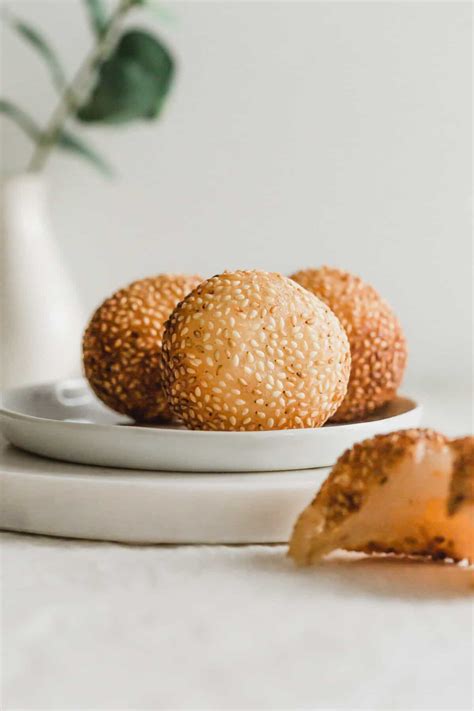 Chinese Fried Sesame Balls (Jian Dui) | Sift & Simmer