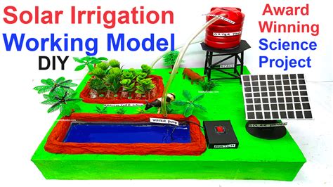 How To Make Solar Powered Agriculture Irrigation Working Model Science Projects Maths Tlm