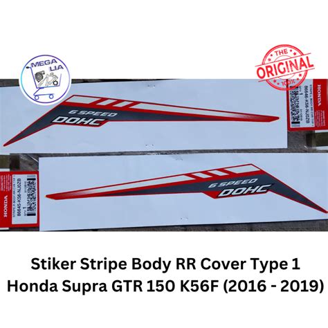 Jual Stiker Stripe Body Rr Cover Type Honda Supra Gtr K F