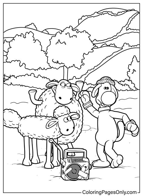 19 Shaun The Sheep Coloring Pages