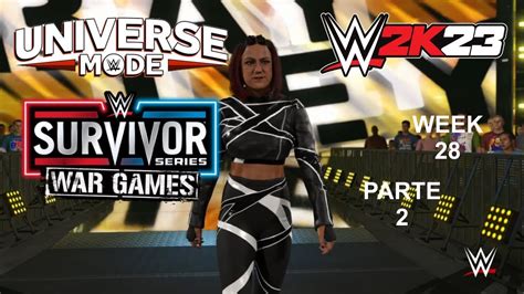 Wwe 2k23 Universe Mode Survivor Series War Games Ppv Ple Week 28