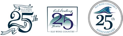 Download Slo Wine Countrys 25th Anniversary Logo 25th Anniversary