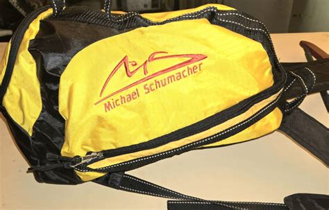 SUPER RARE MICHAEL SCHUMACHER FERRARI YELLOW BACKPACK EBay