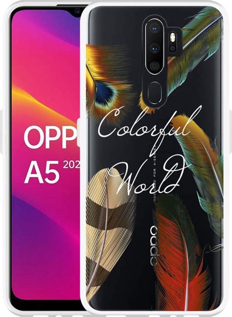 Oppo A Hoesje Feathers World Designed By Cazy Bol