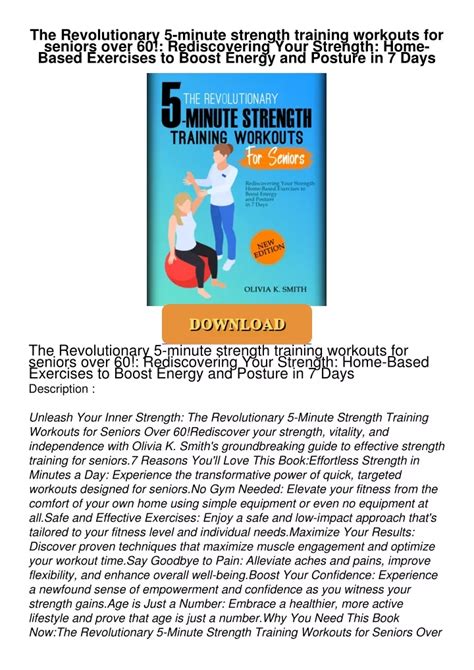 Ppt Book Pdf The Revolutionary Minute Strength Training Workouts