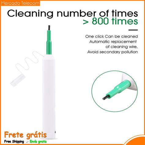 Fiber Optic One Click Connector Cleaner Pen For Sc St And Fc Connectors 25mm Fiber Cleaner