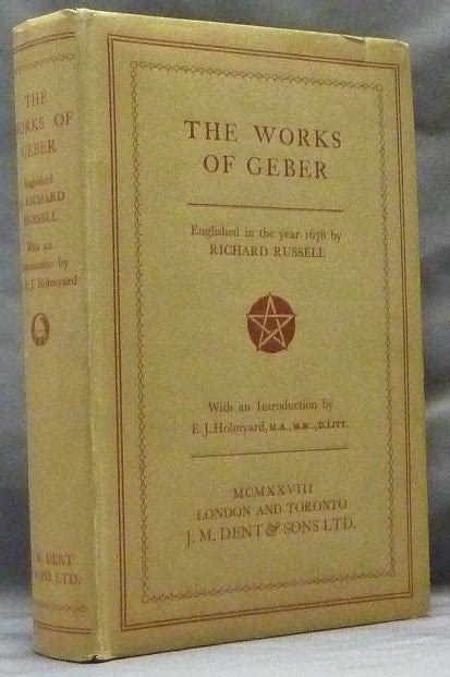 works  geber  alchemical works  geber geber richard