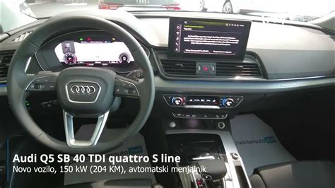 Audi Q5 Sb 40 Tdi Quattro S Line Predstavitev Vozila Youtube