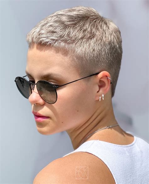 30 Fun And Chic Buzz Cuts For Women To Try In 2024 Hair Adviser In 2024 Super Short Hair