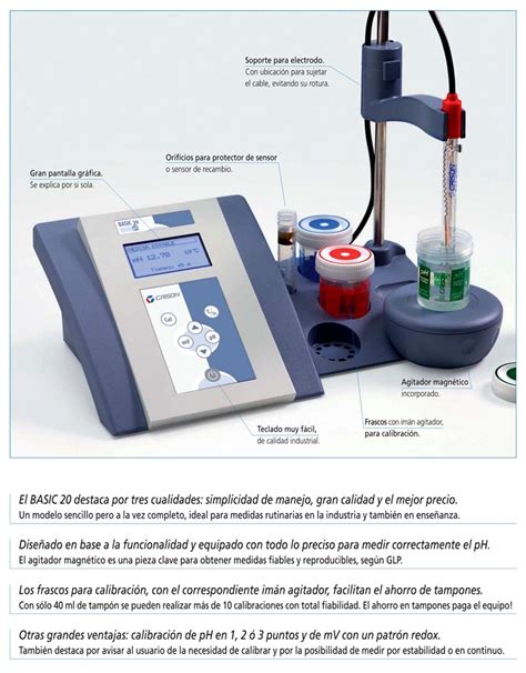 Ph Metro Laboratorio Basic Con Accesorios Y Electrodo T