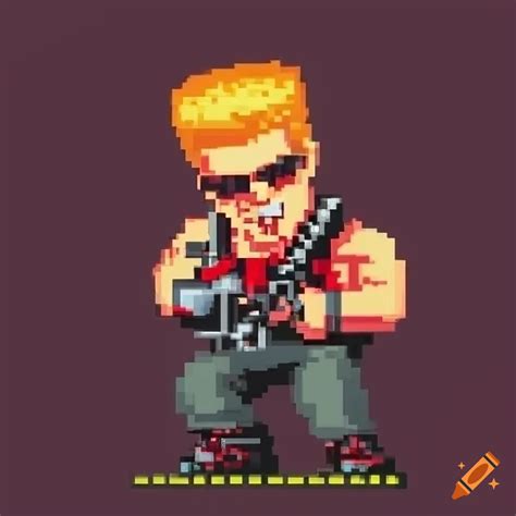 Pixel Art Of Duke Nukem From Metal Slug On Craiyon