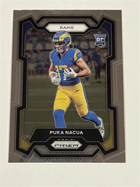 Panini Prizm Football Puka Nacua Recrue Rc Los Angeles Rams