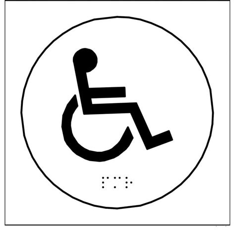 Plaques En Relief Et Braille Toilettes Handicap S Fixation Adh Sive