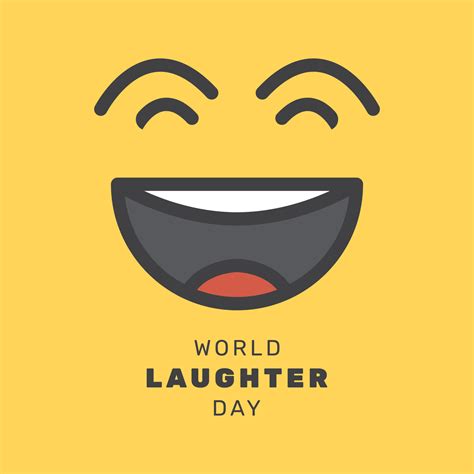 Vector Illustration Of World Laughter Day Poster 22524450 Vector Art At