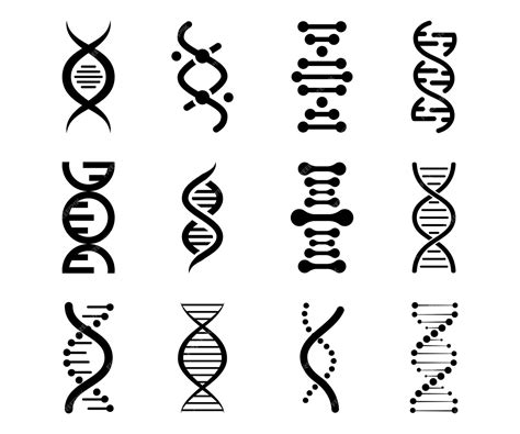 Premium Vector Dna Icons Vector Set Of Elements Dna Life Gene Model