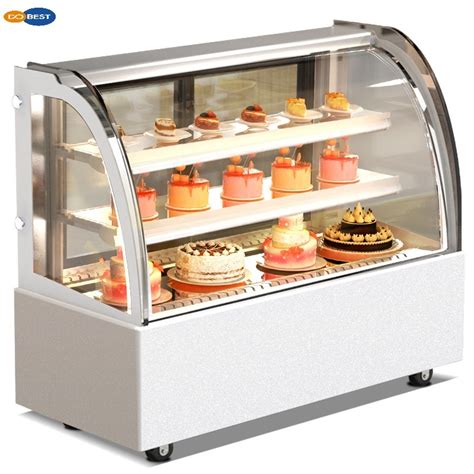 Cupcake Bread Pastry Cooling Showcase Marble Based Cake Display Cabinet