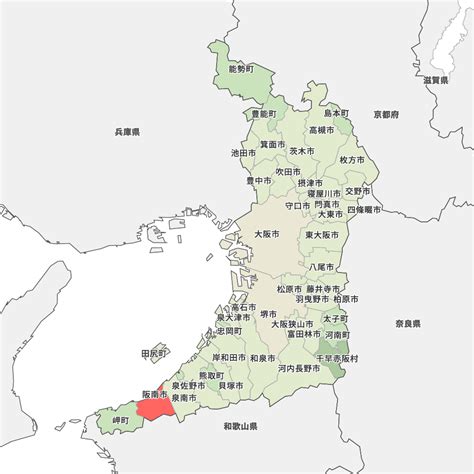 大阪府阪南市の地図 Map It マップ・イット