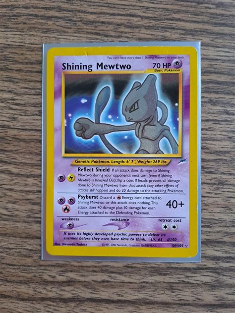 Shining Mewtwo Neo Destiny Vintage Pokemon Card Hobbies Toys Toys