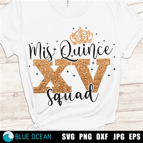 Mis Quince Squad Svg Quinceañera Squad Svg Xv Birthday Etsy