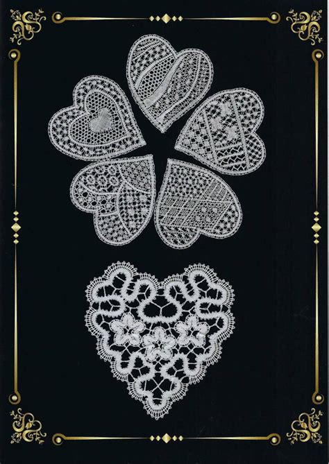 Bobbin Lace Patterns Hearts By Mika Toyoda