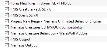 Using The FNIS And Nemesis Behavior Engines Together In Skyrim AE 1 6