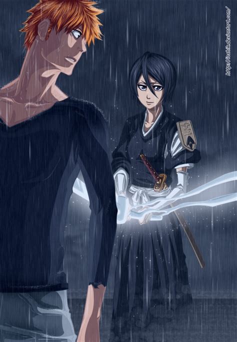 Rukia Stabs Ichigo Bleach Anime Fan Art Fanpop