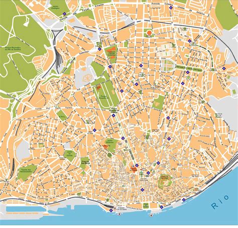 Lisboa Vector Map Vector World Maps