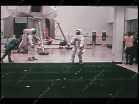 Apollo 11 Lunar Surface Eva Training 1960s Stock Video Clip K008