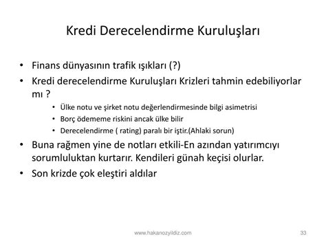 PPT DIŞ BORÇLANMA ve Ülke Kredi Derecelendirmesi PowerPoint