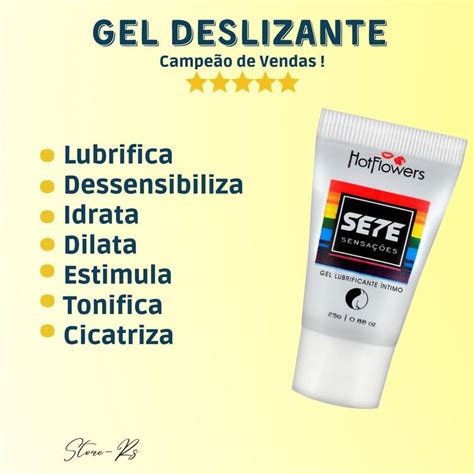 Gel Anestésico Lubrificante Anal Extra Forte Sete Sensações Hot Flowers Lubrificante Íntimo