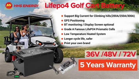 Golf Cart Battery Custom Lithium Battery Pack Manufacturer 18 Years Hhs Energy