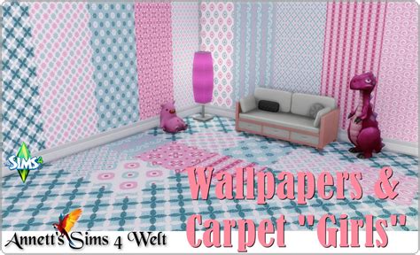 Annett S Sims Welt Wallpapers Carpet Girls