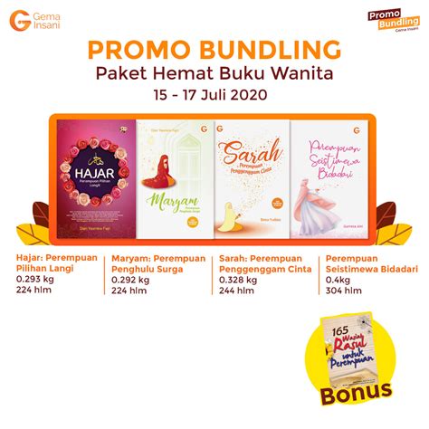 Promo Bundling Paket Hemat Buku Wanita