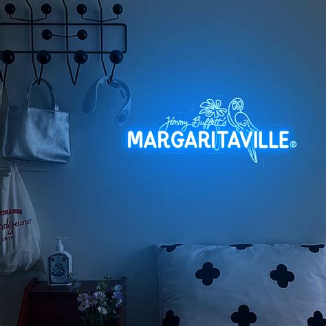 Jimmy Buffett Margaritaville Neon Sign, Bar Neon Light,home Bar Neon ...